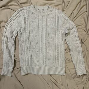 Classic Cable Knit Sweater - Cream